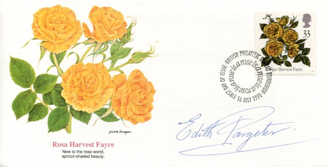 Edith Pargeter Ellis Peters Brother Cadfael Chronicles Author Signed Autograph