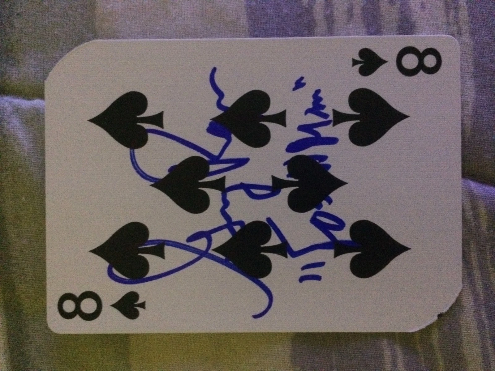Greg Fossilman Raymer signed poker card He Won Wsop Holding The 8 Of Spades Auto
