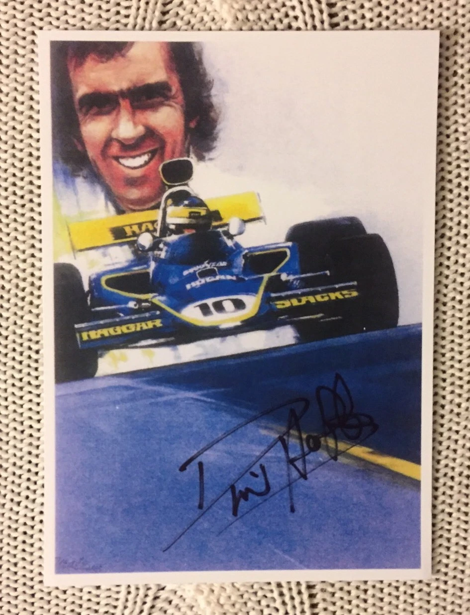 David Hobbs Signed Promo Card Autographed   Formula 1 One Indy 500