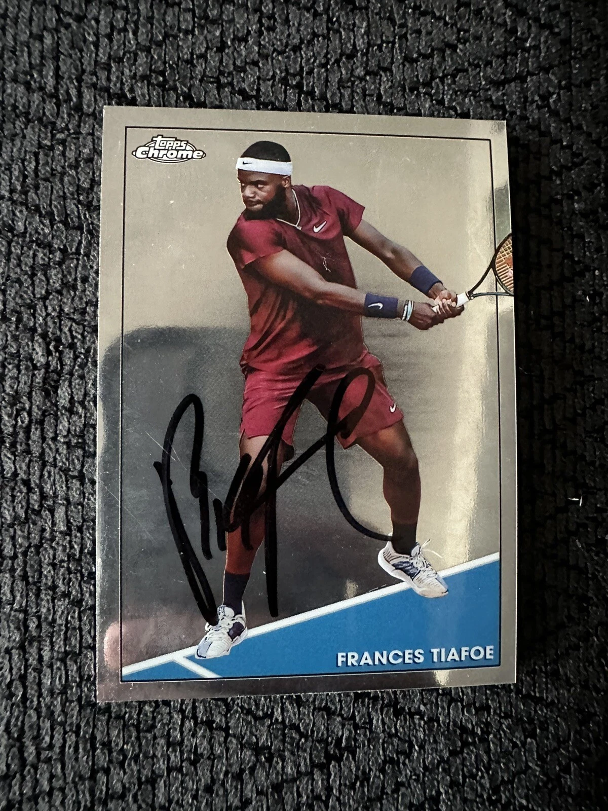 Frances Tiafoe Signed Trading Card Autographed Tennis Legend