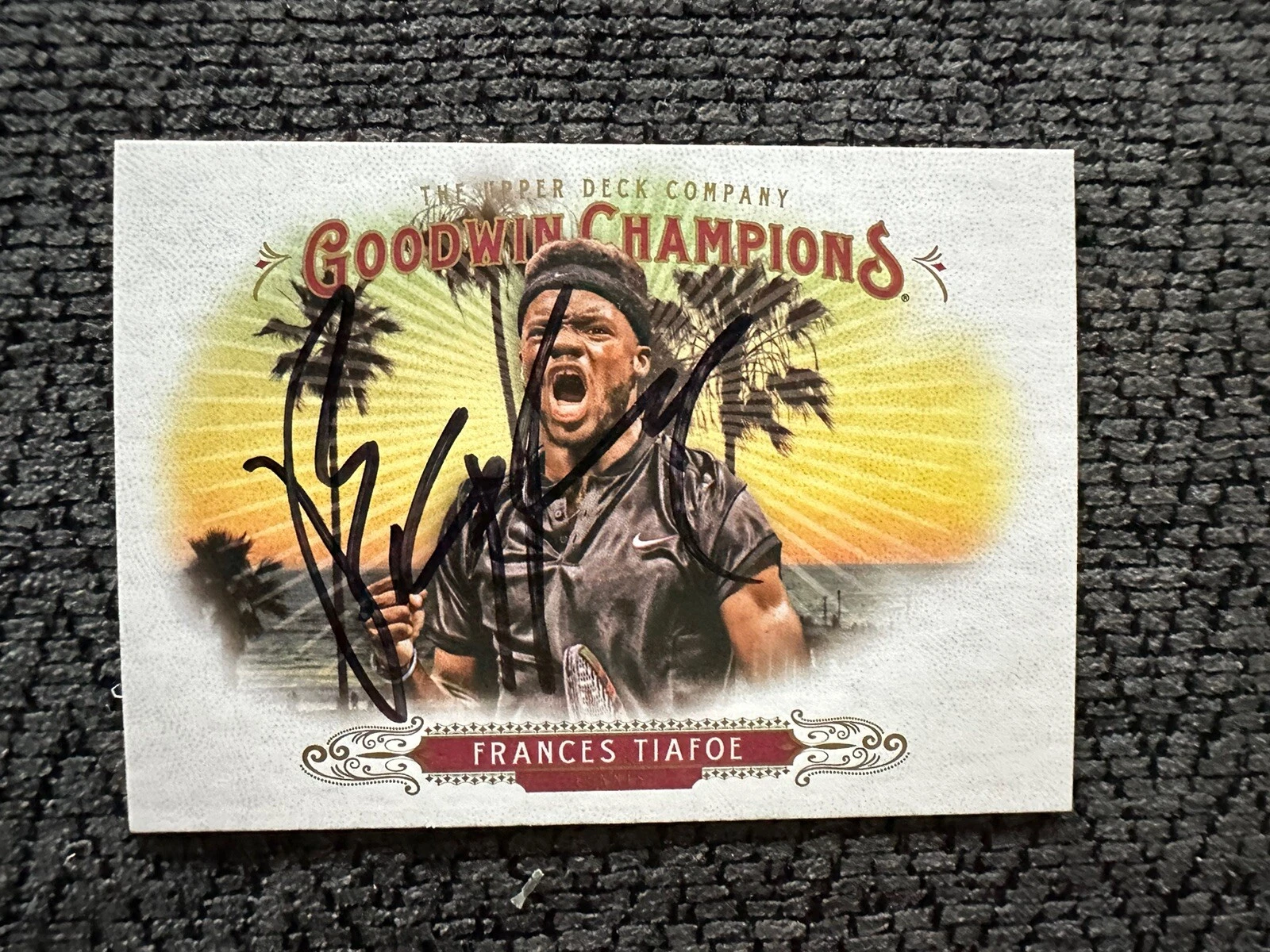 Frances Tiafoe Signed Trading Card Autographed Tennis Legend