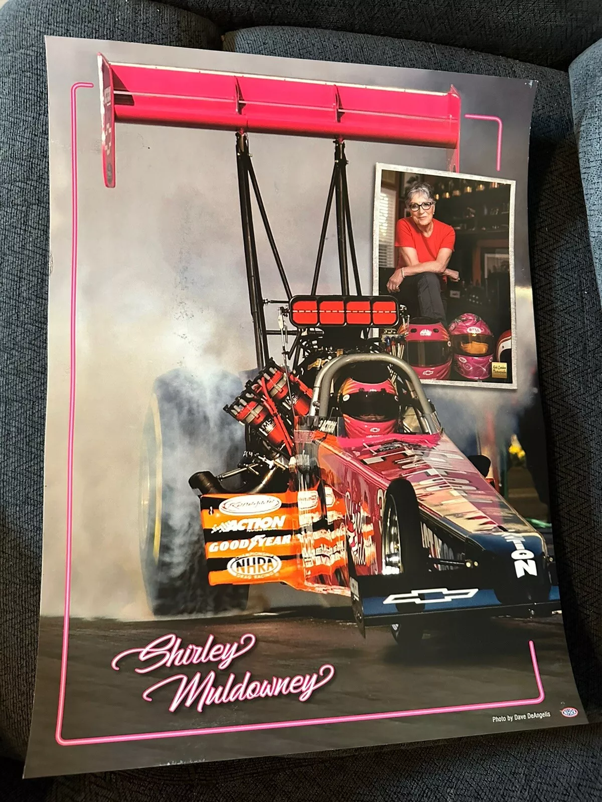 NHRA Legend Shirley Muldowney Not Signed Poster 15” X 20”