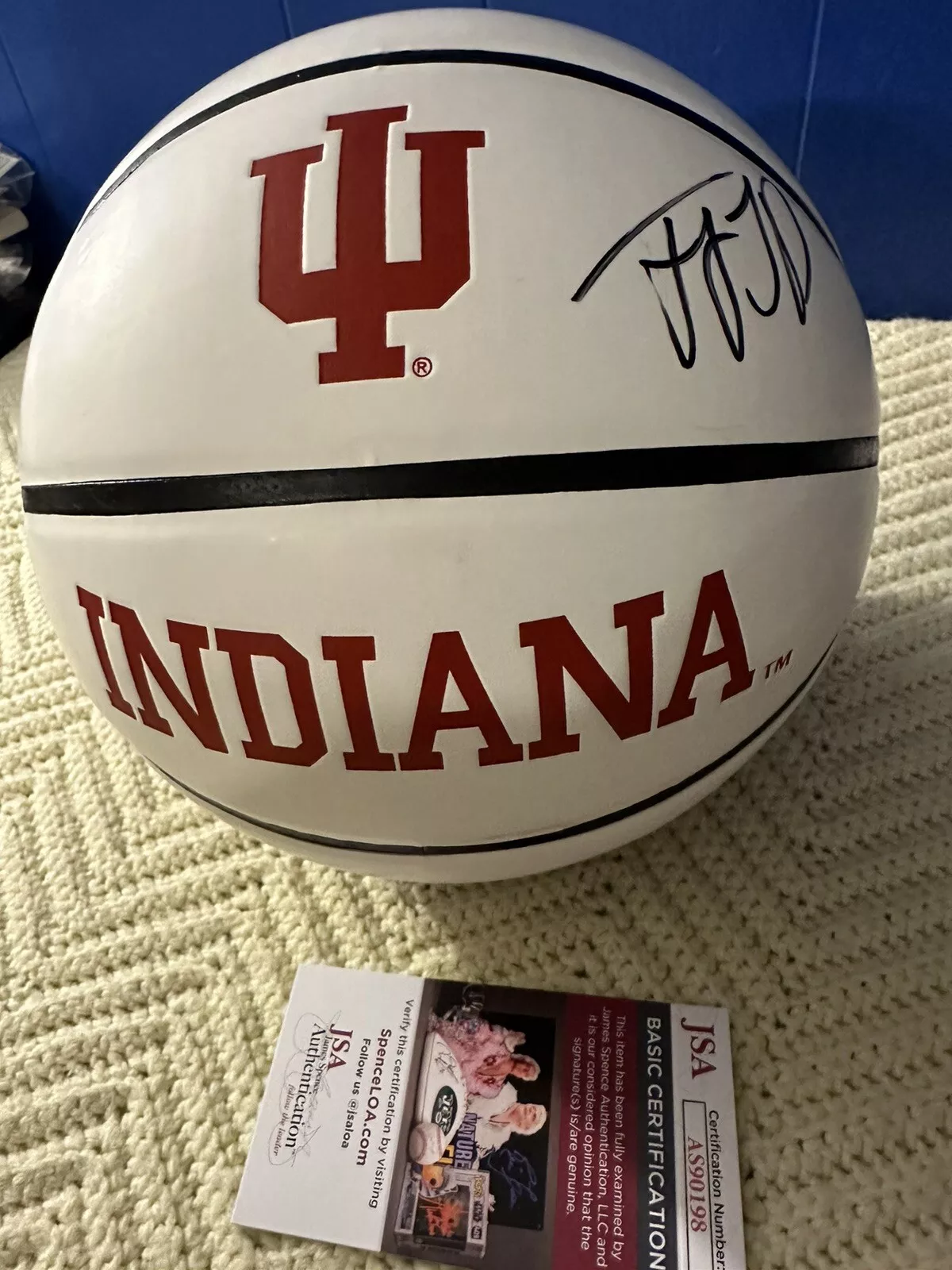 Trayce Jackson Davis Signed Basketball 29.5 IU Hoosiers JSA Authentication COA