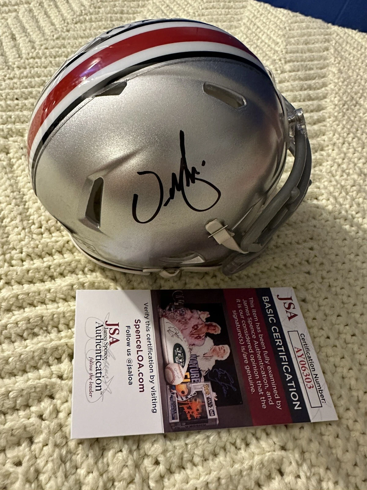 Urban Meyer Signed Mini Helmet Ohio State Buckeyes JSA Authentication COA