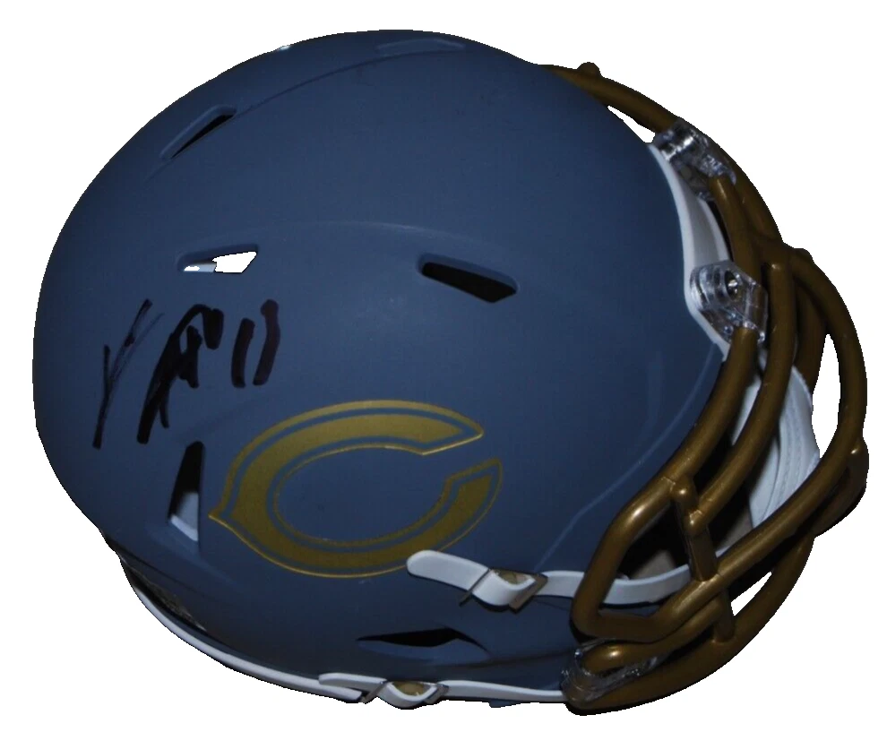 KEENAN ALLEN signed (CHICAGO BEARS) Slate mini football helmet BECKETT BP89851