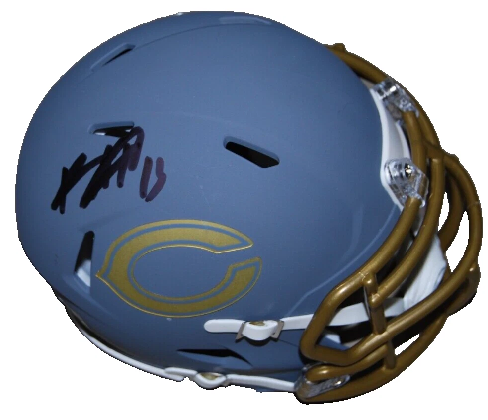 KEENAN ALLEN signed (CHICAGO BEARS) Slate mini football helmet PSA/DNA AO26365