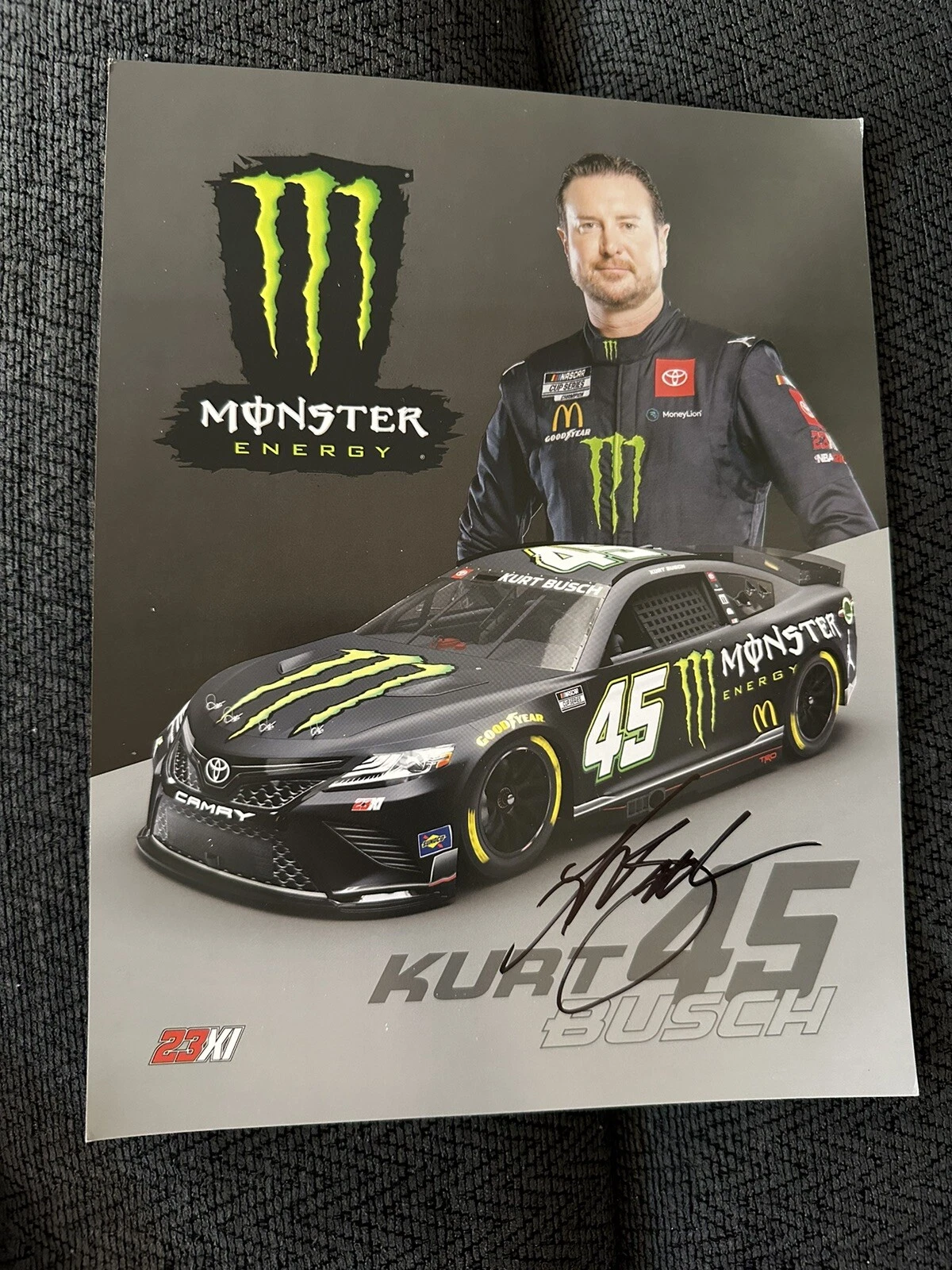 Kurt Busch Signed Promo Hero Card Nascar Autographed 2022