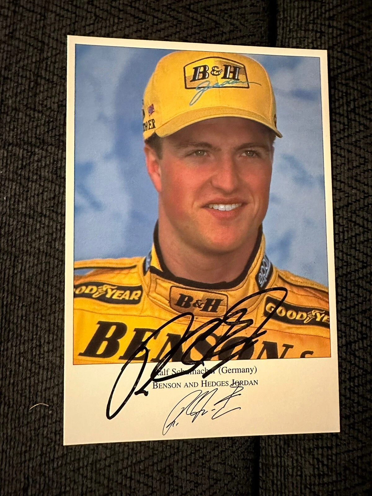 Ralf Schumacher Signed Promo Hero Card Autographed Formula 1 One
