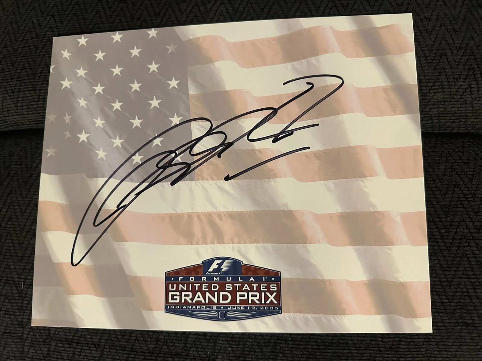 Ralf Schumacher Signed Promo Hero Card Autographed Formula 1 One 2005 US GP