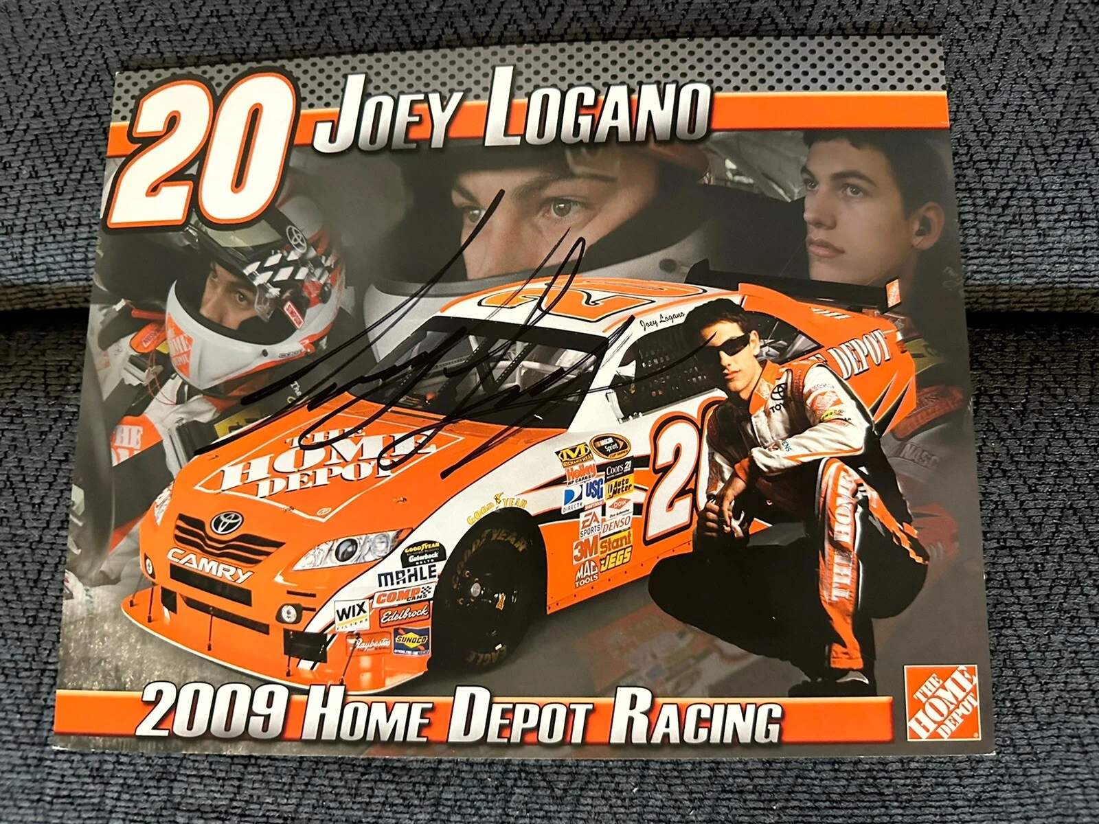 Joey Logano Signed Promo Hero Card Nascar Autographed 2009 Cup Rookie Year