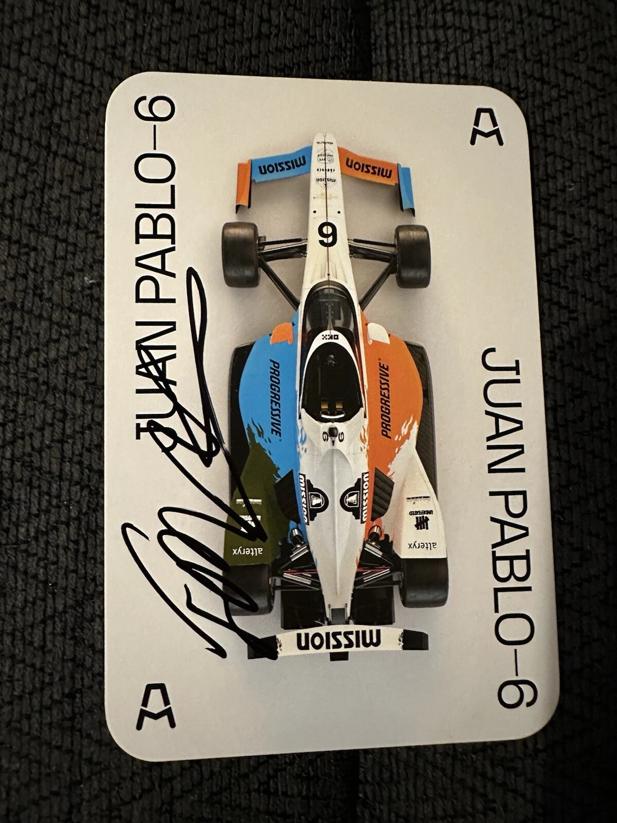 Juan Montoya Signed Indianapolis 500 Promo Card Indy Car 2022 Autographed
