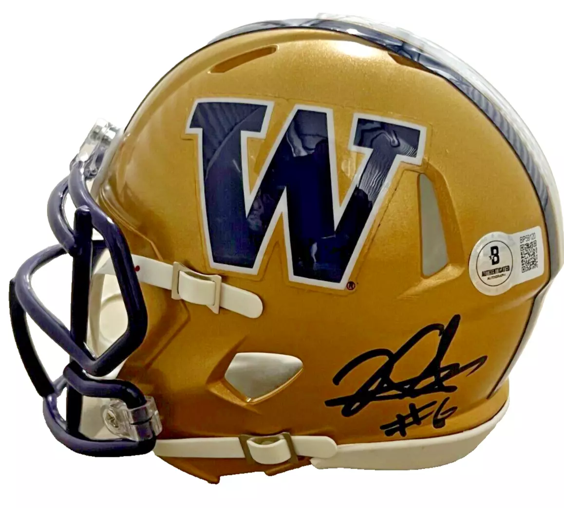 KYLER GORDON signed (WASHINGTON HUSKIES mini football helmet BECKETT BAS BP59120