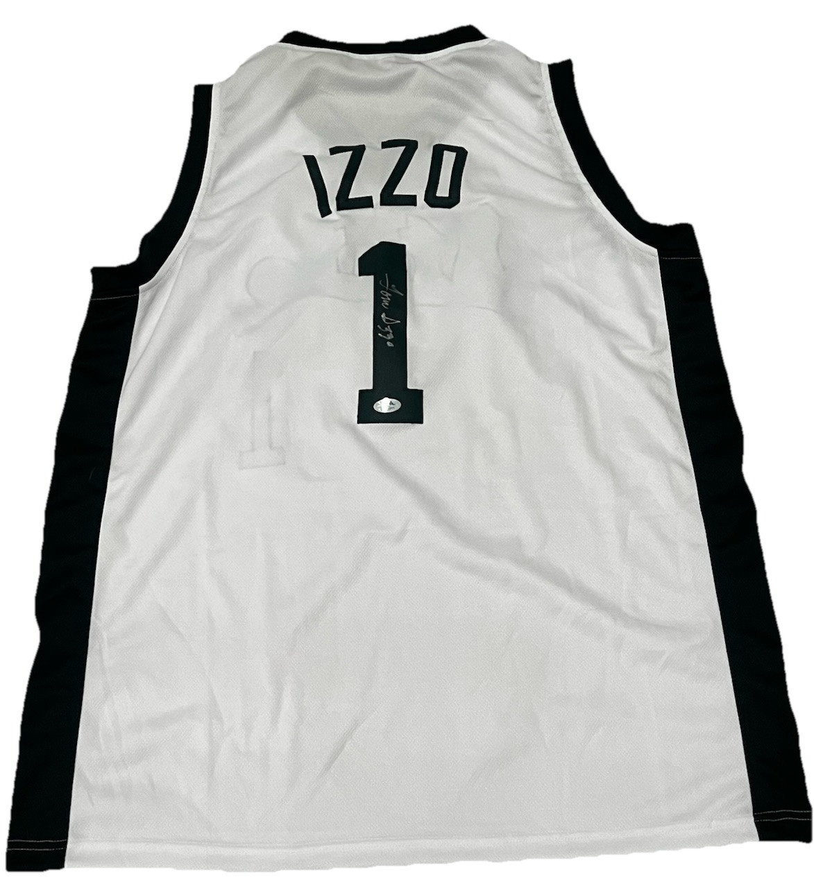 TOM IZZO signed (MICHIGAN STATE SPARTANS) #1 basketball jersey PSA/DNA AO79811