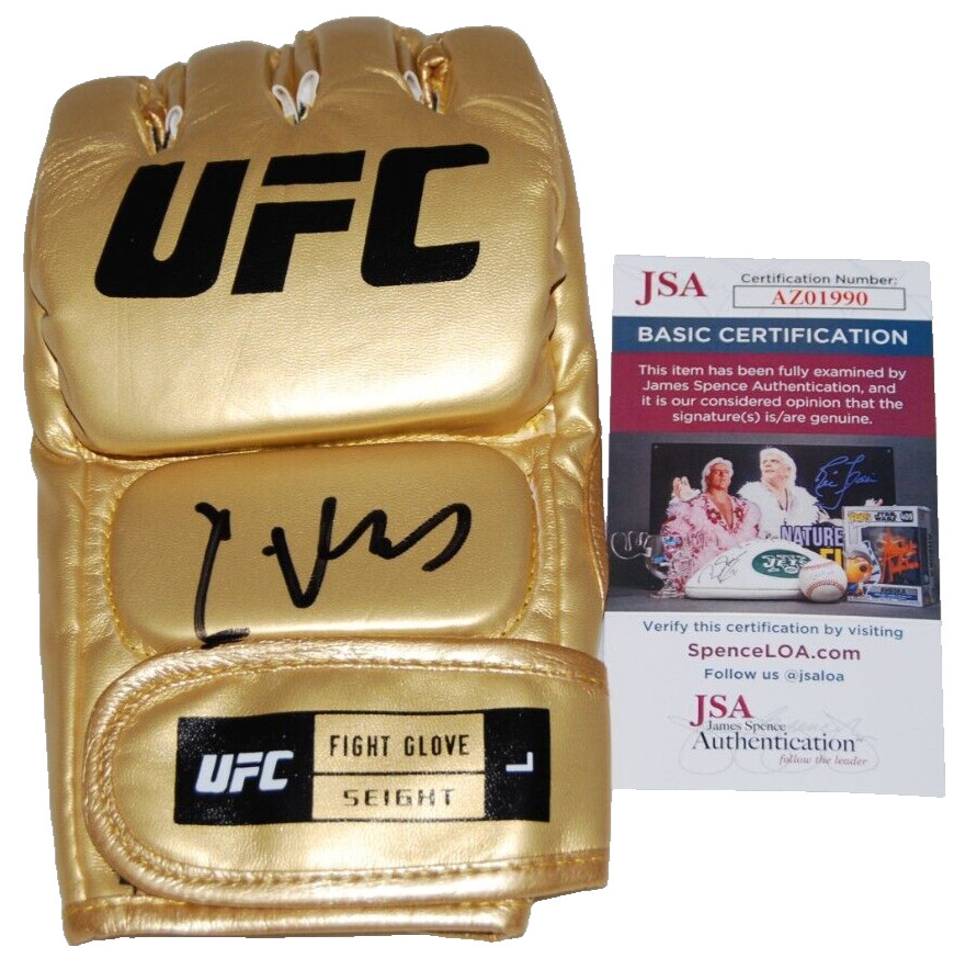 CAIN VELASQUEZ signed (UFC) MMA Gold autographed Fighting glove JSA AZ01990