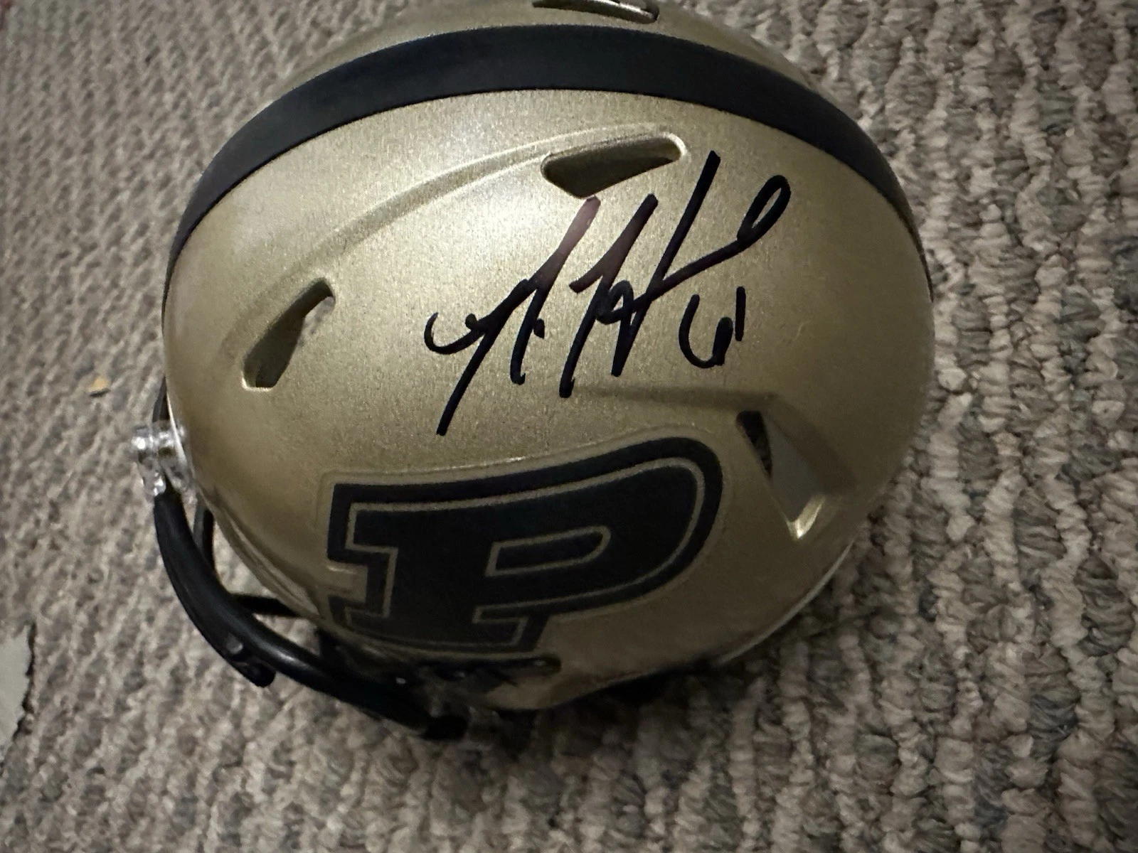Nick Hardwick Signed Purdue Boilermakers Mini Helmet Autographed