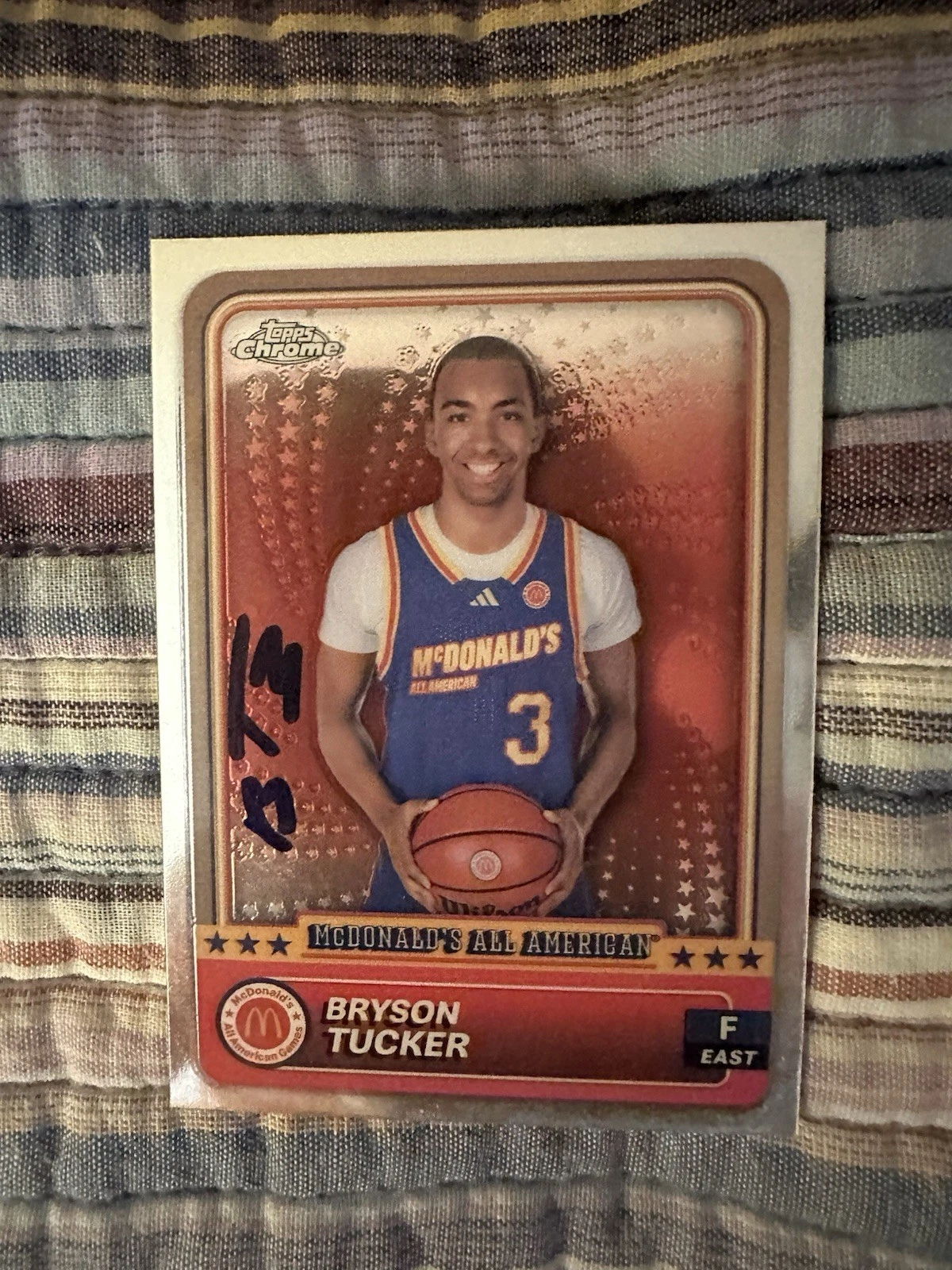 Bryson Tucker Signed In Person Trading Card Autographed Rookie RC