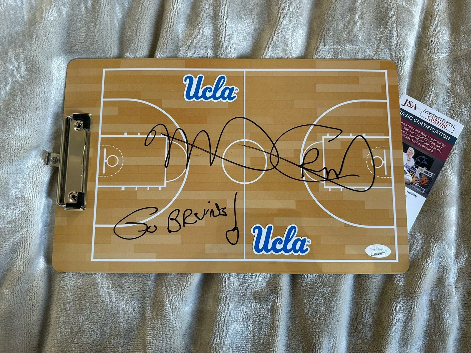 Coach Mick Cronin Signed Clip Board JSA Authentication COA UCLA Bruins