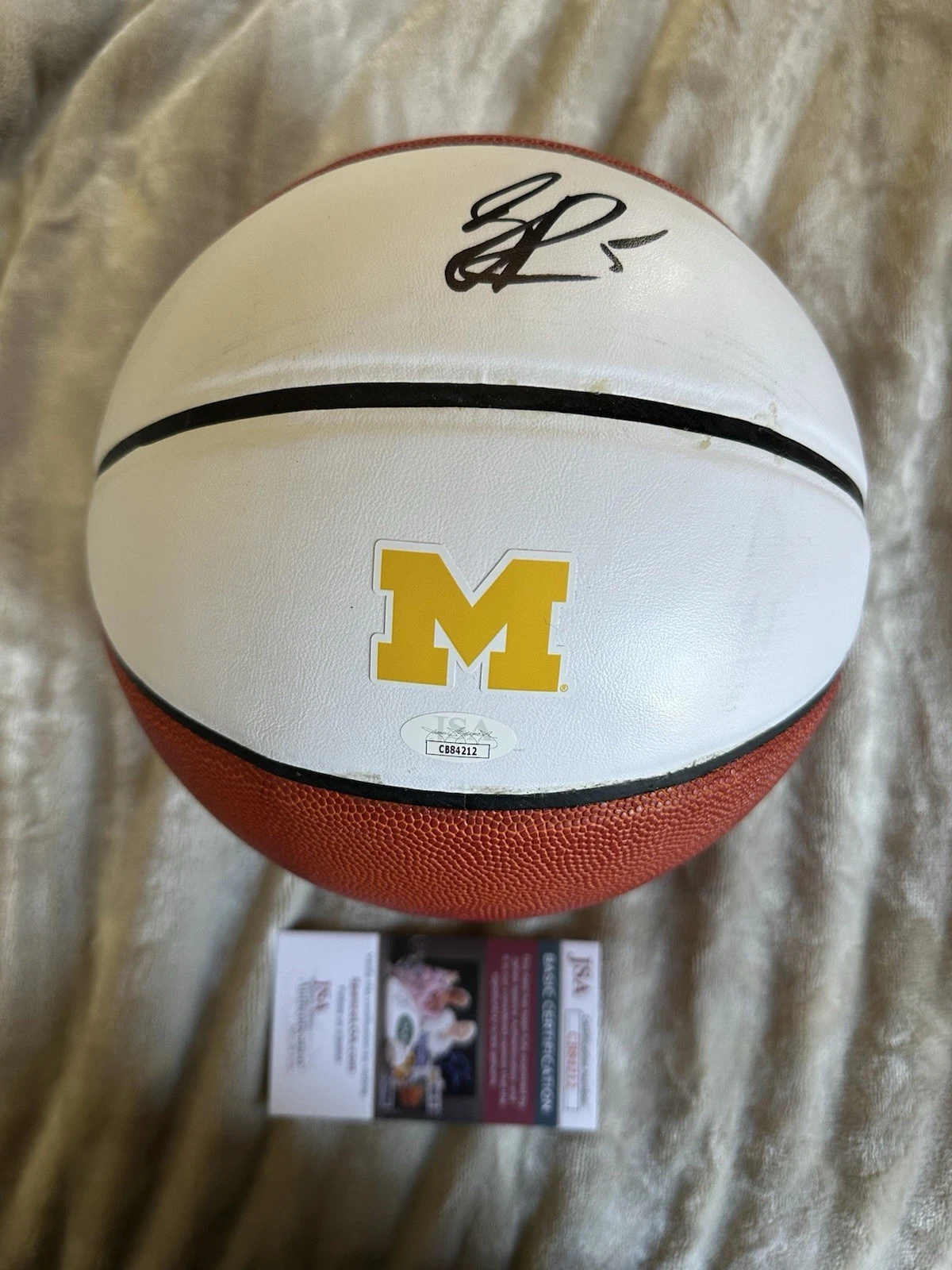 Jalen Rose Signed NCAA Basketball JSA COA Authentication Michigan Wolverines