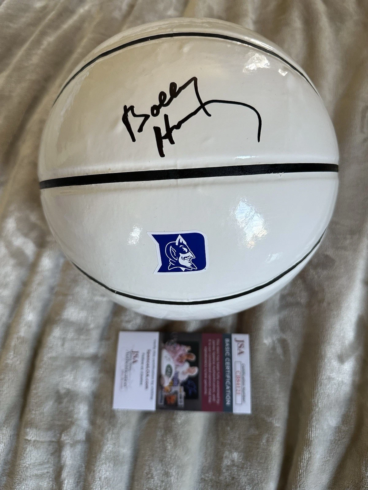 Bobby Hurley Signed NCAA Basketball Autographed JSA COA Authentication Duke