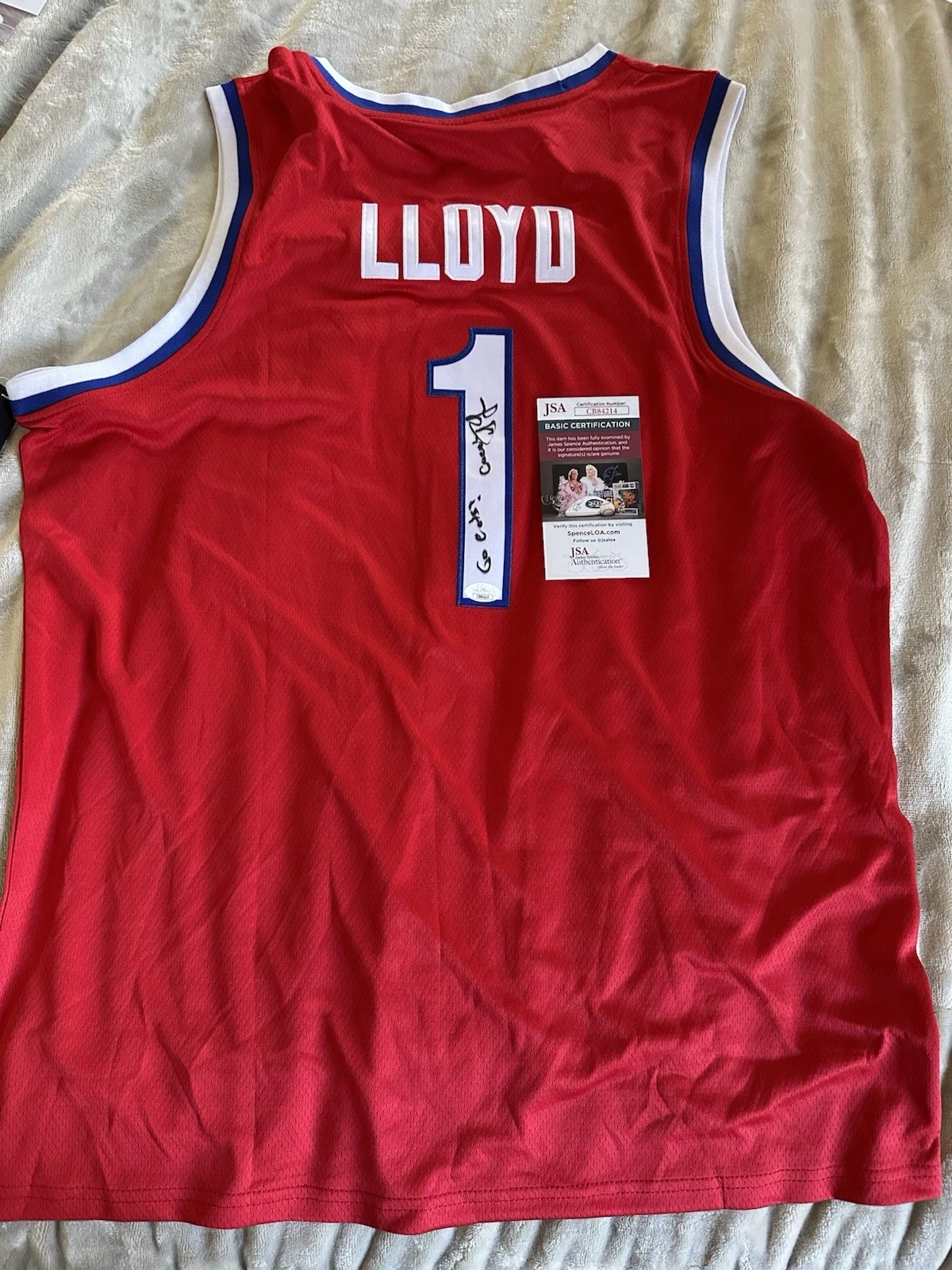 Tommy Lloyd SIGNED Arizona Jersey Stitched XL JSA Authentication COA