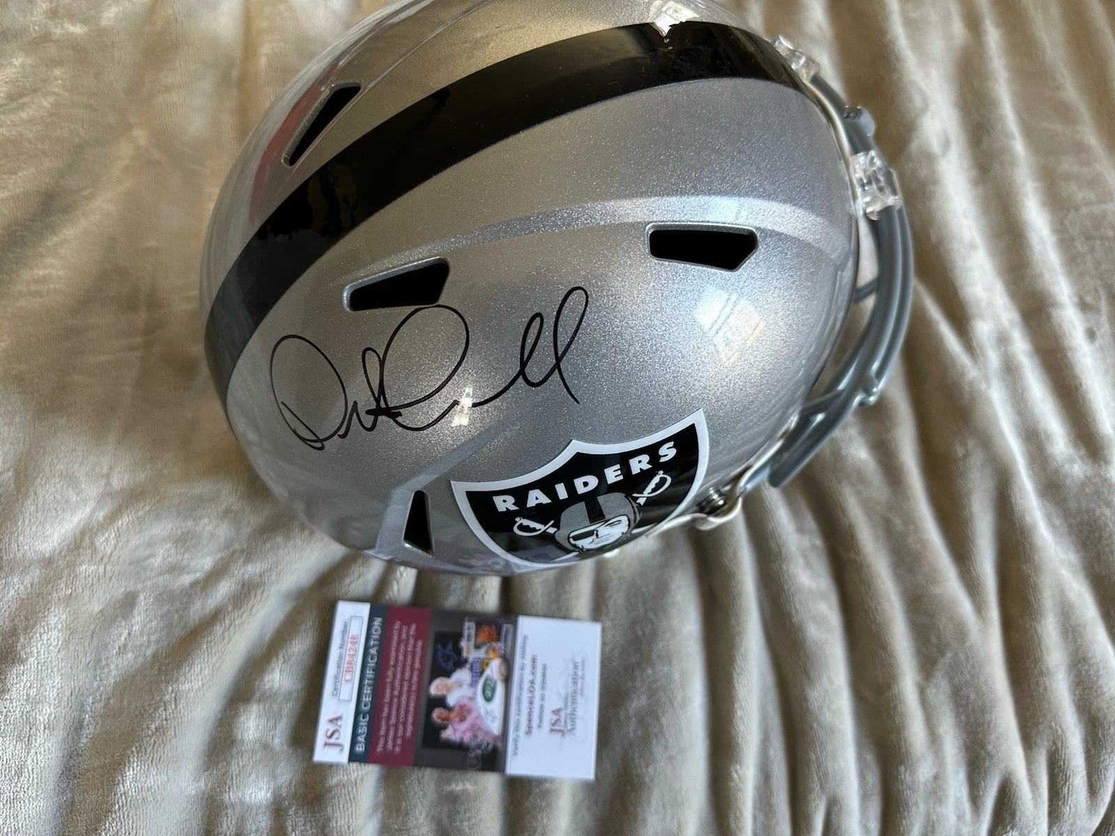Pete Carroll Signed Full Size Helmet F/S JSA Authentication COA LA Raiders