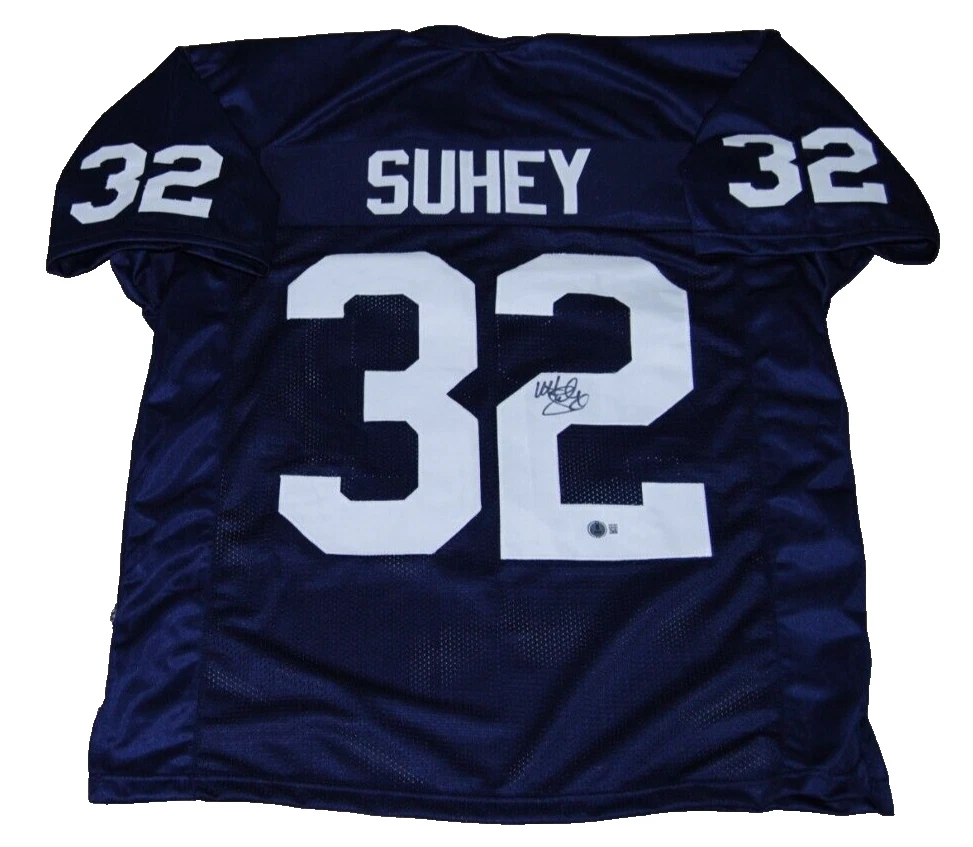MATT SUHEY signed (PENN STATE NITTANY LIONS) Custom football jersey BECKETT