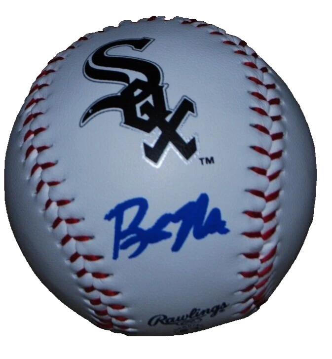 BRADEN MONTGOMERY signed (CHICAGO WHITE SOX) MLB logo baseball BECKETT BR63148