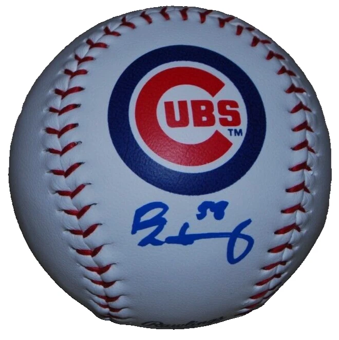ROB ZASTRYZNY signed (CHICAGO CUBS) OML Logo baseball BECKETT BAS BR67653