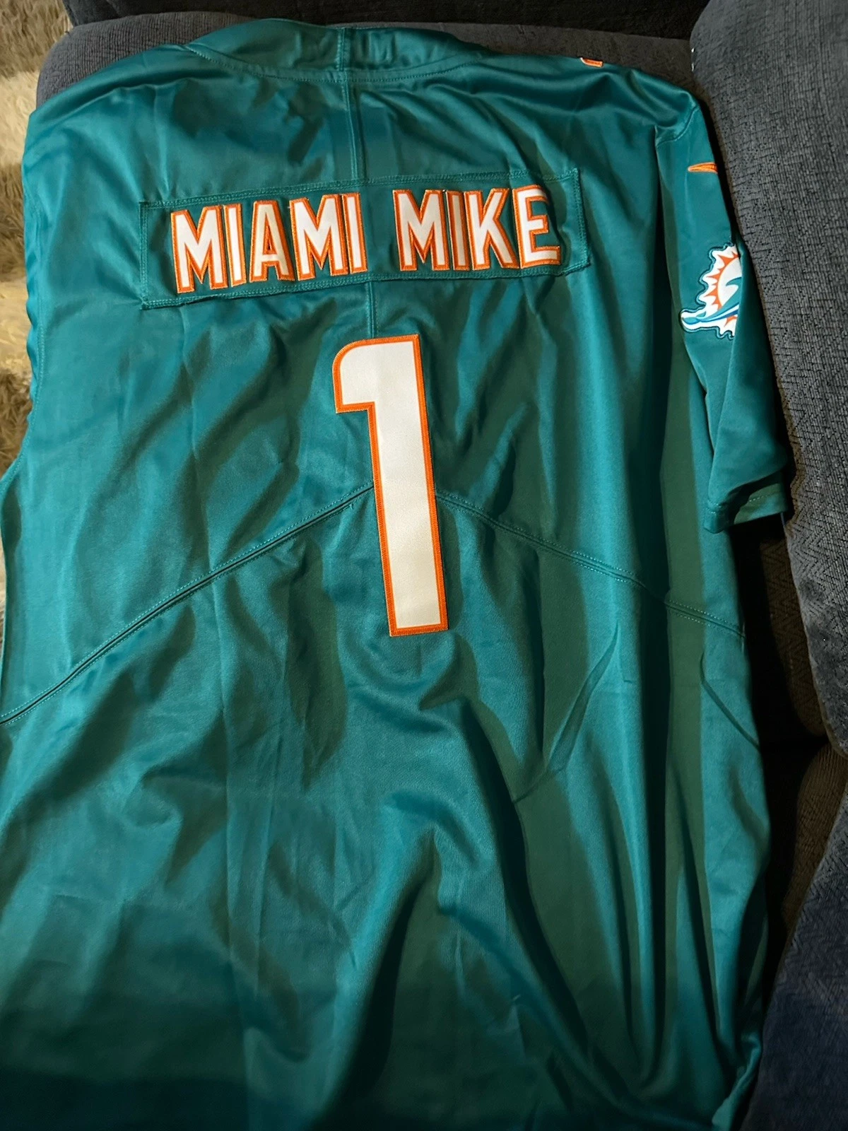 Coach Mike McDaniel Not Signed Jersey XL Miami Dolphins New Unused NWT