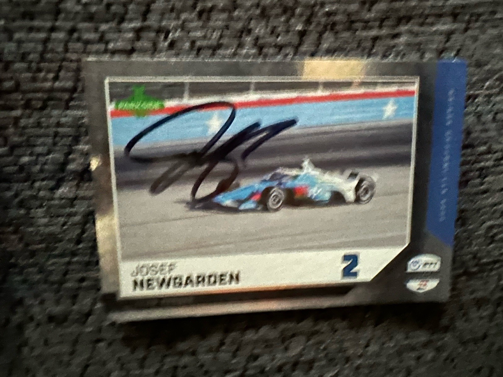 2024 Parkside Indy Trading Card Indianapolis 500 Signed Josef Newgarden Parallel