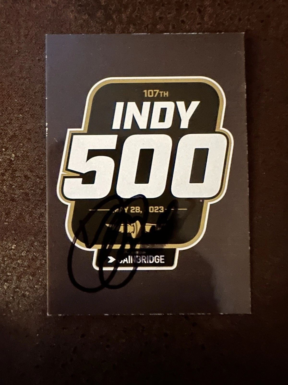 Signed Trading Card Indy 500 Car Indianapolis Roger Penske 2024 Parkside