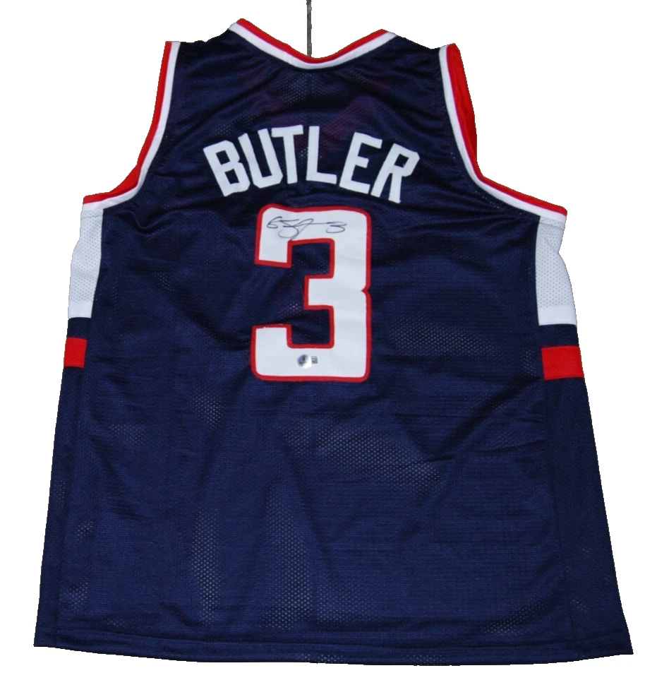 CARON BUTLER signed (UCONN HUSKIES) #3 basketball jersey BECKETT BAS BS38366