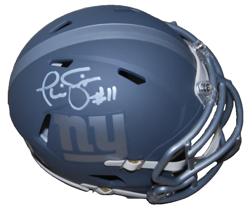 PHIL SIMMS signed (NEW YORK GIANTS) Slate mini football helmet BECKETT BS22766