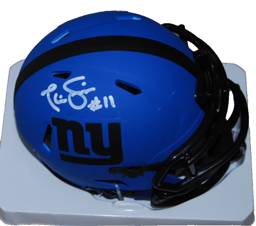 PHIL SIMMS signed (NEW YORK GIANTS) Rave mini football helmet BECKETT BS22767