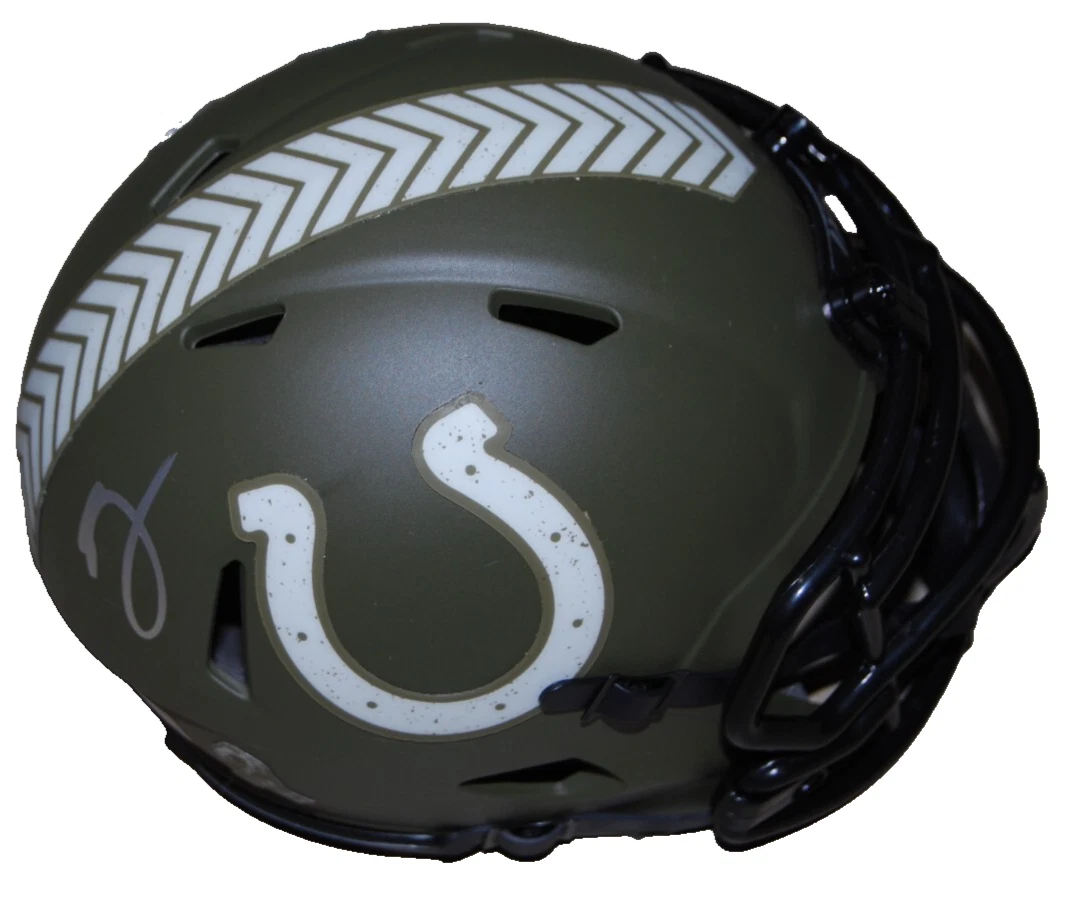 EDGERRIN JAMES signed (INDIANAPOLIS COLTS) mini football helmet BECKETT BS38372