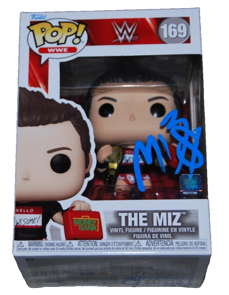 MICHAEL MIZANIN signed THE MIZ Money in the Bank Funko pop #169 BECKETT BQ83856