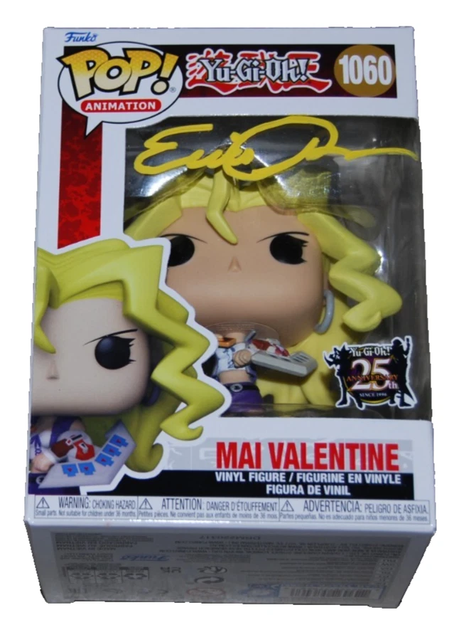 ERICA SCHROEDER signed (YU-GI-OH) Mai Valentine Funko pop #1060 BECKETT BS38060