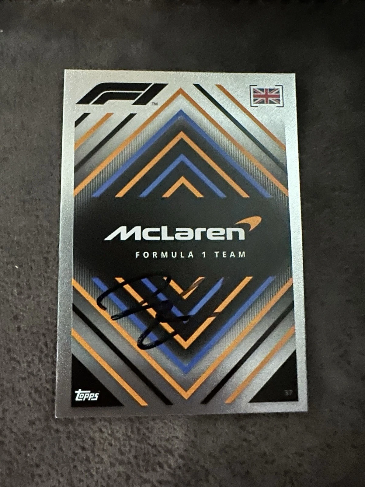 SIGNED TRADING CARD INDY 500 CAR INDIANAPOLIS ZAK BROWN MCLAREN FORMULA 1 ONE COLLECTIBLE MEMORABILIA