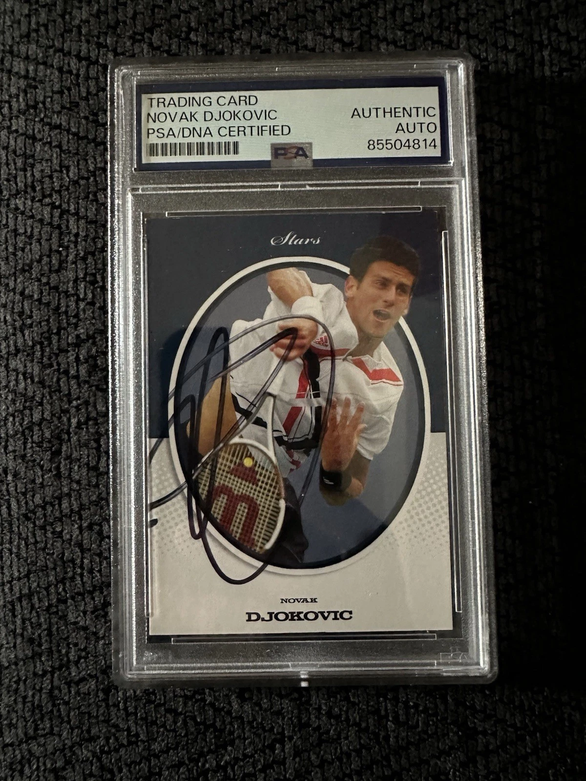 Novak Djokovic Signed 2007 Ace Tennis Card #S3 PSA /DNA Slab COA Rookie RC