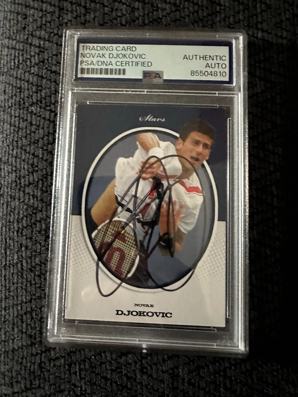 Novak Djokovic Signed 2007 Ace Tennis Card #S3 PSA /DNA Slab COA Rookie RC