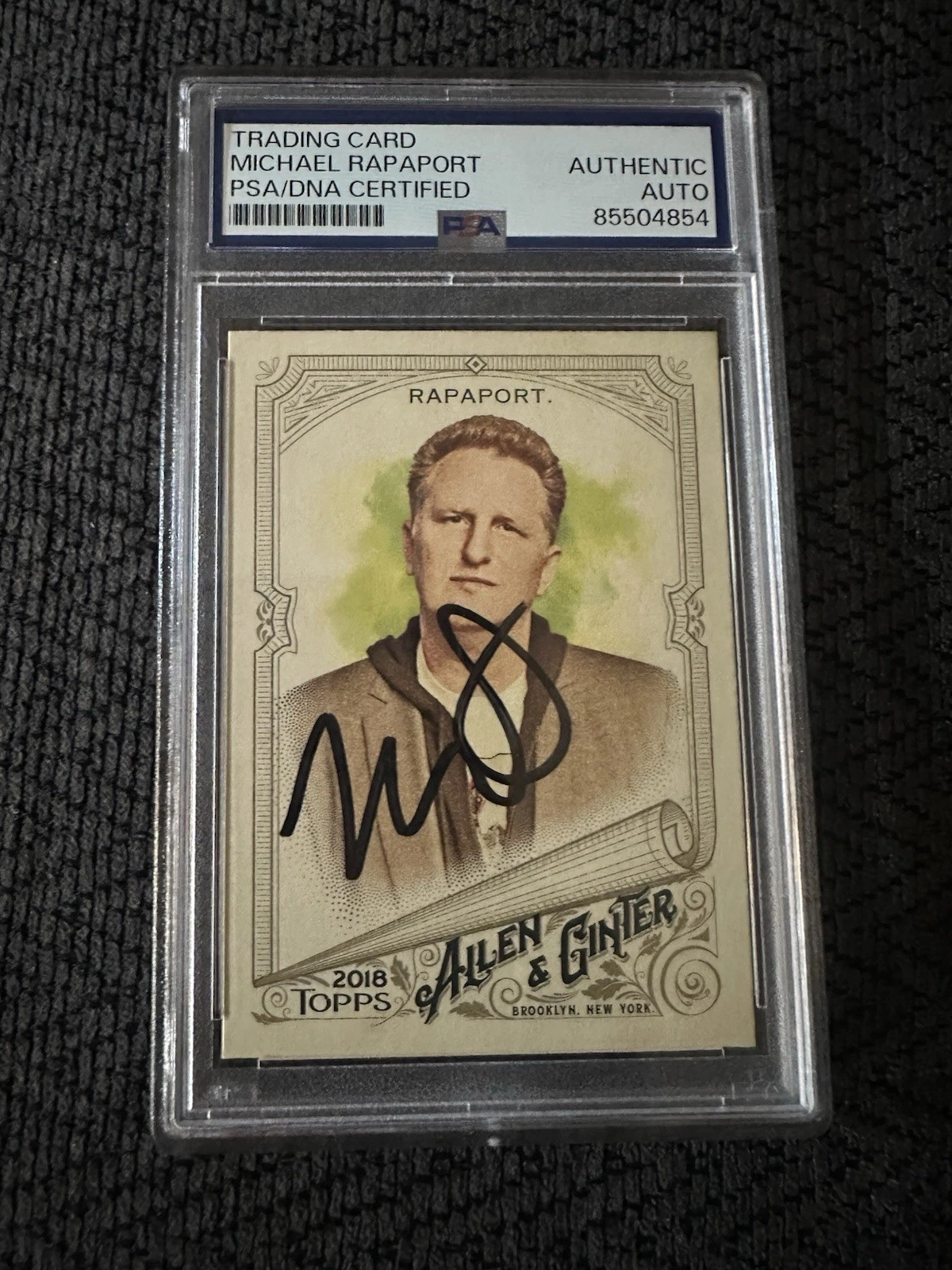 Michael Rapaport Signed 2018 Allen & Ginter Trading Card #139 PSA /DNA Slab COA