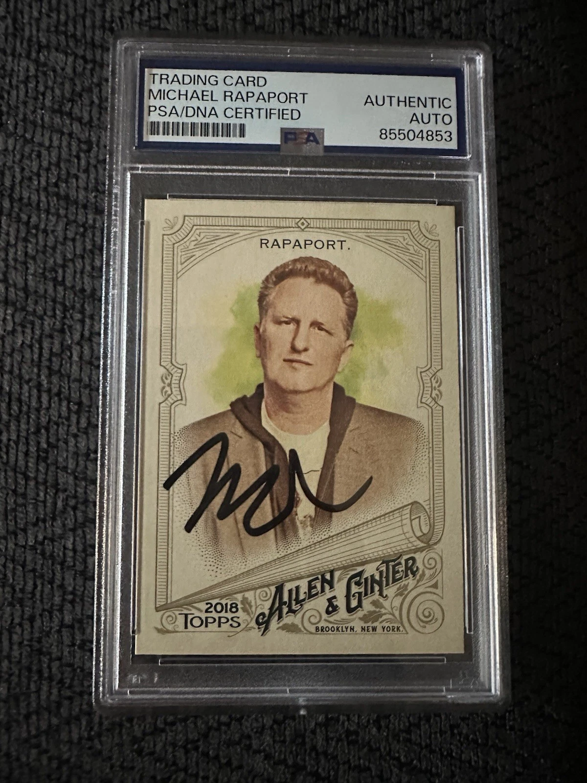 Michael Rapaport Signed 2018 Allen & Ginter Trading Card #139 PSA /DNA Slab COA