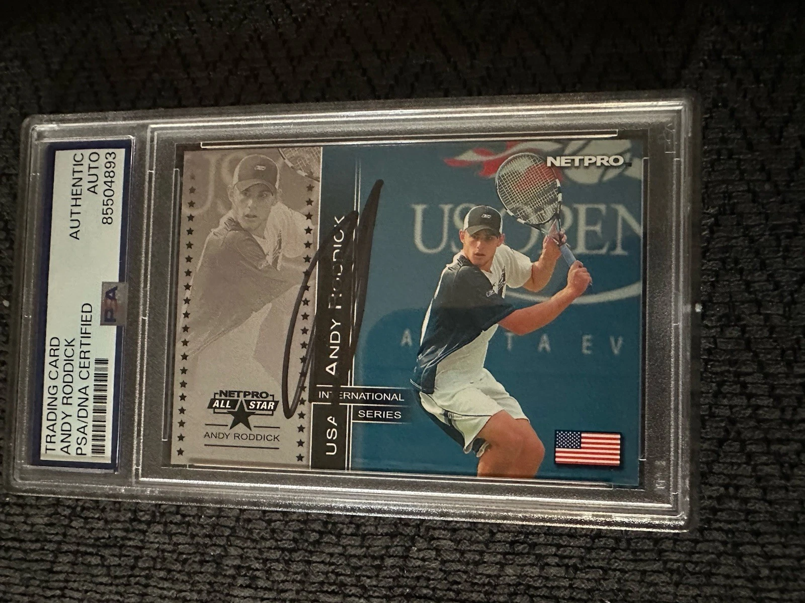 Andy Roddick Signed 2003 NetPro Tennis Card #81 PSA /DNA COA RC Rookie