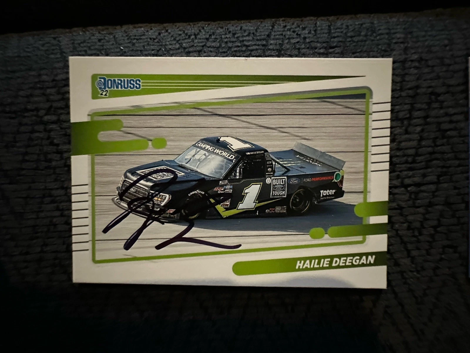 Signed Trading Card Indy Nxt Car Indianapolis 500 Hailie Deegan NASCAR