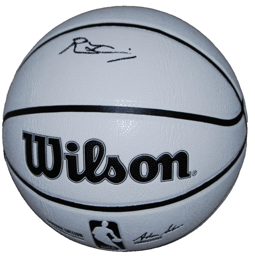 RASHEER FLEMING signed Wilson NBA basketball (ST JOSEPH