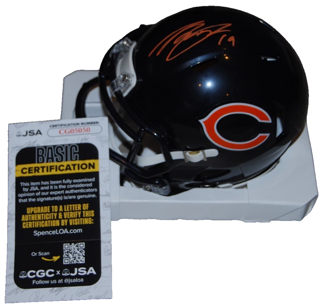 TORY TAYLOR signed (CHICAGO BEARS) autographed mini football helmet JSA CG05050