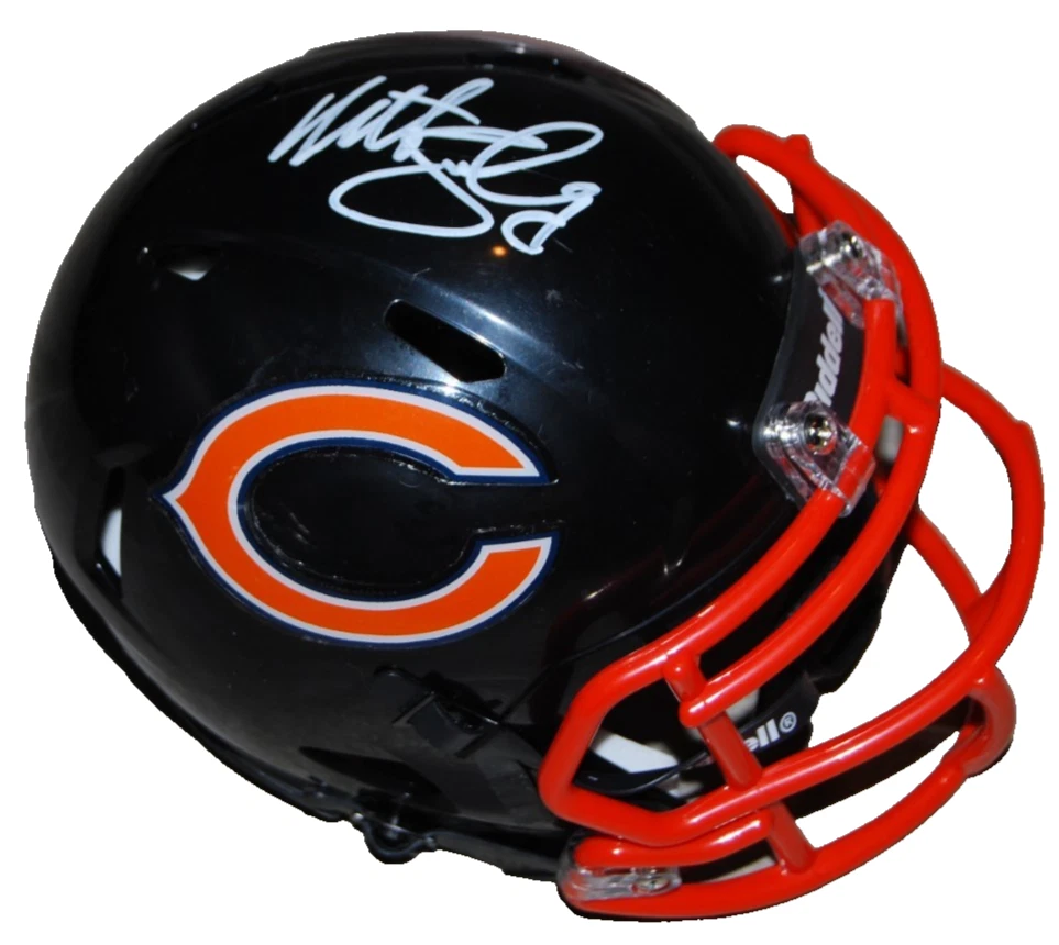 MATT SUHEY signed (CHICAGO BEARS) mini football helmet BECKETT BAS BS38382
