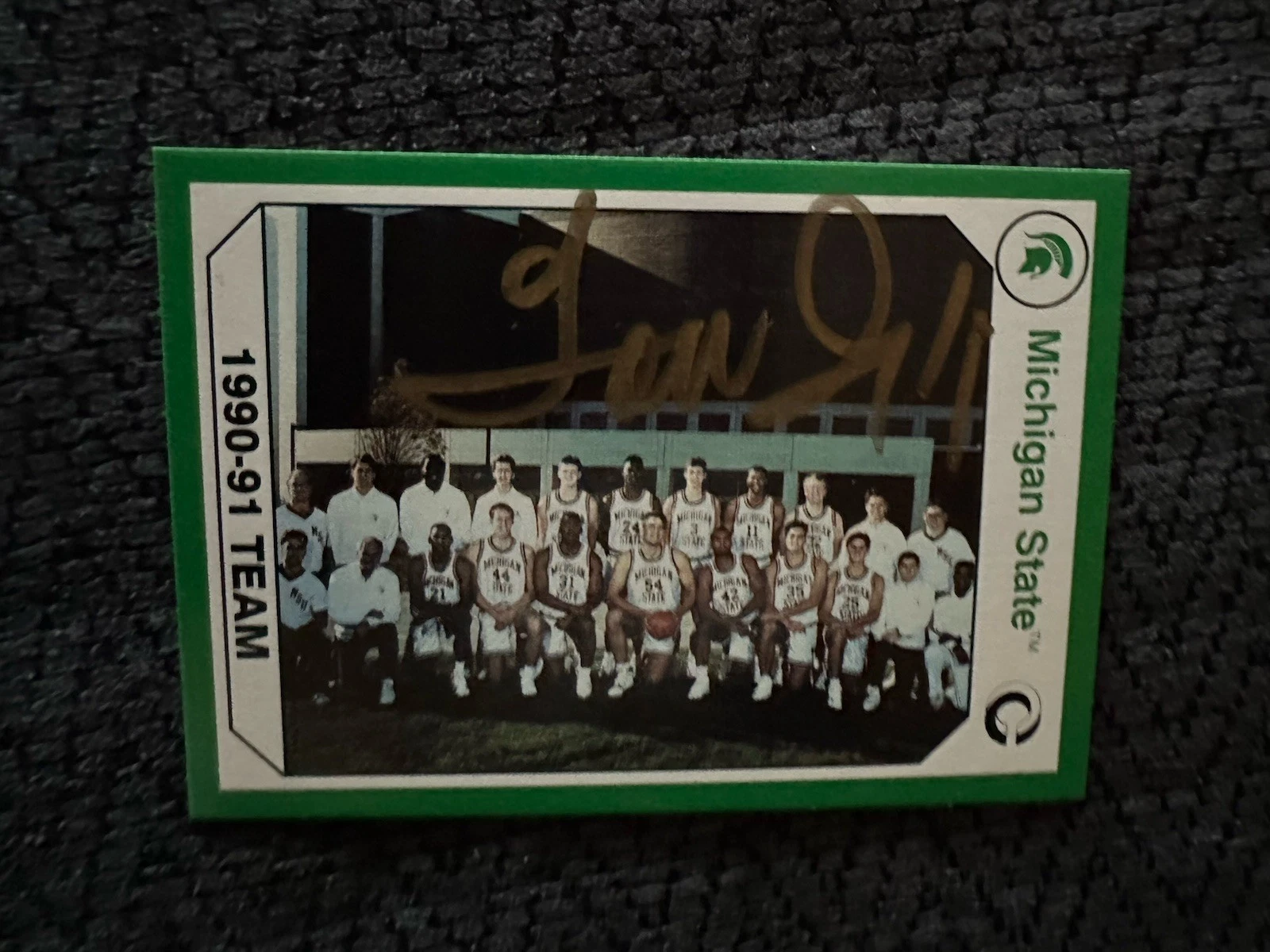 Coach Tom Izzo Signed Trading Card Michigan State Spartans Rookie RC