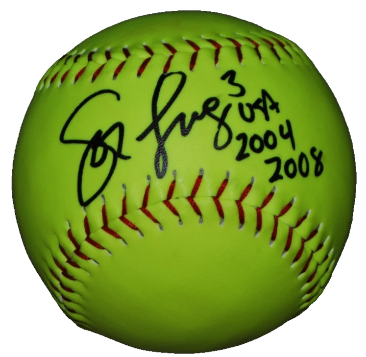 LOVIEANNE JUNG signed (USA SOFTBALL) 2X Olympian Softball BECKETT BAS BT78218