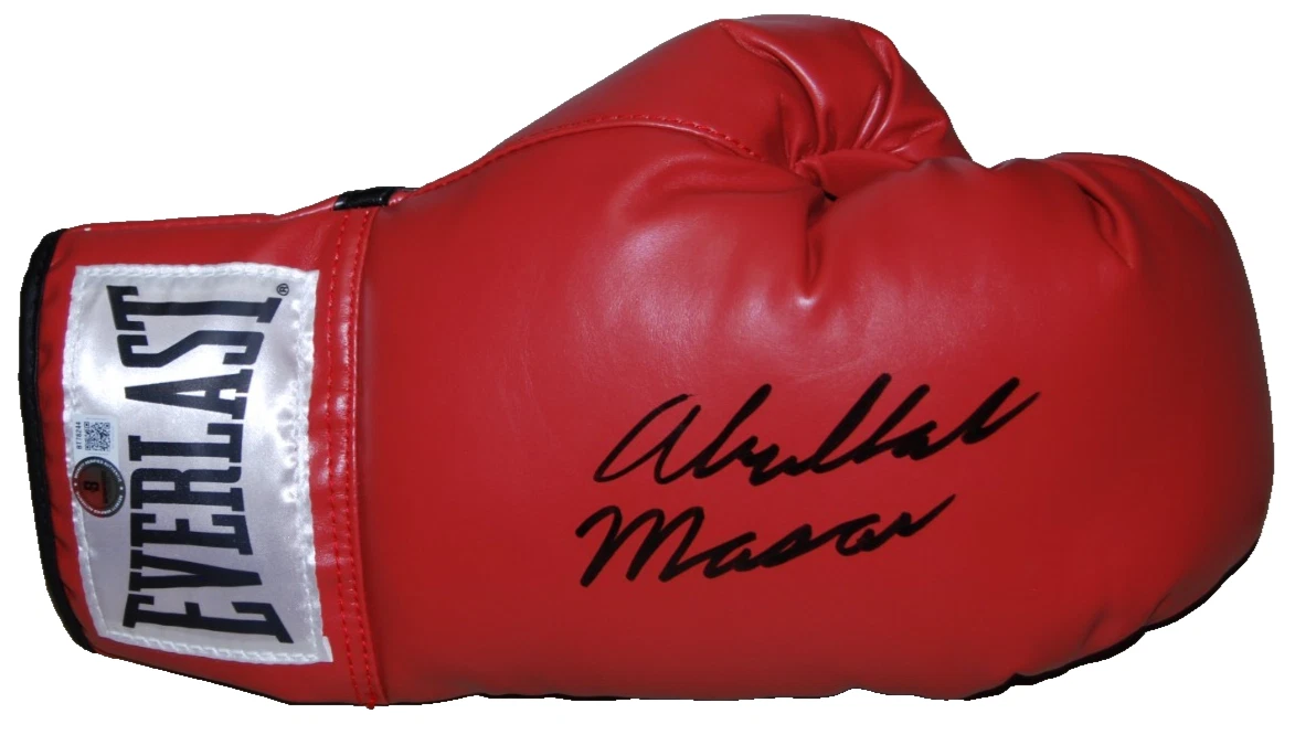 ABDULLAH MASON signed (LIGHTWEIGHT) WBO Everlast Boxing glove BECKETT  BT78244